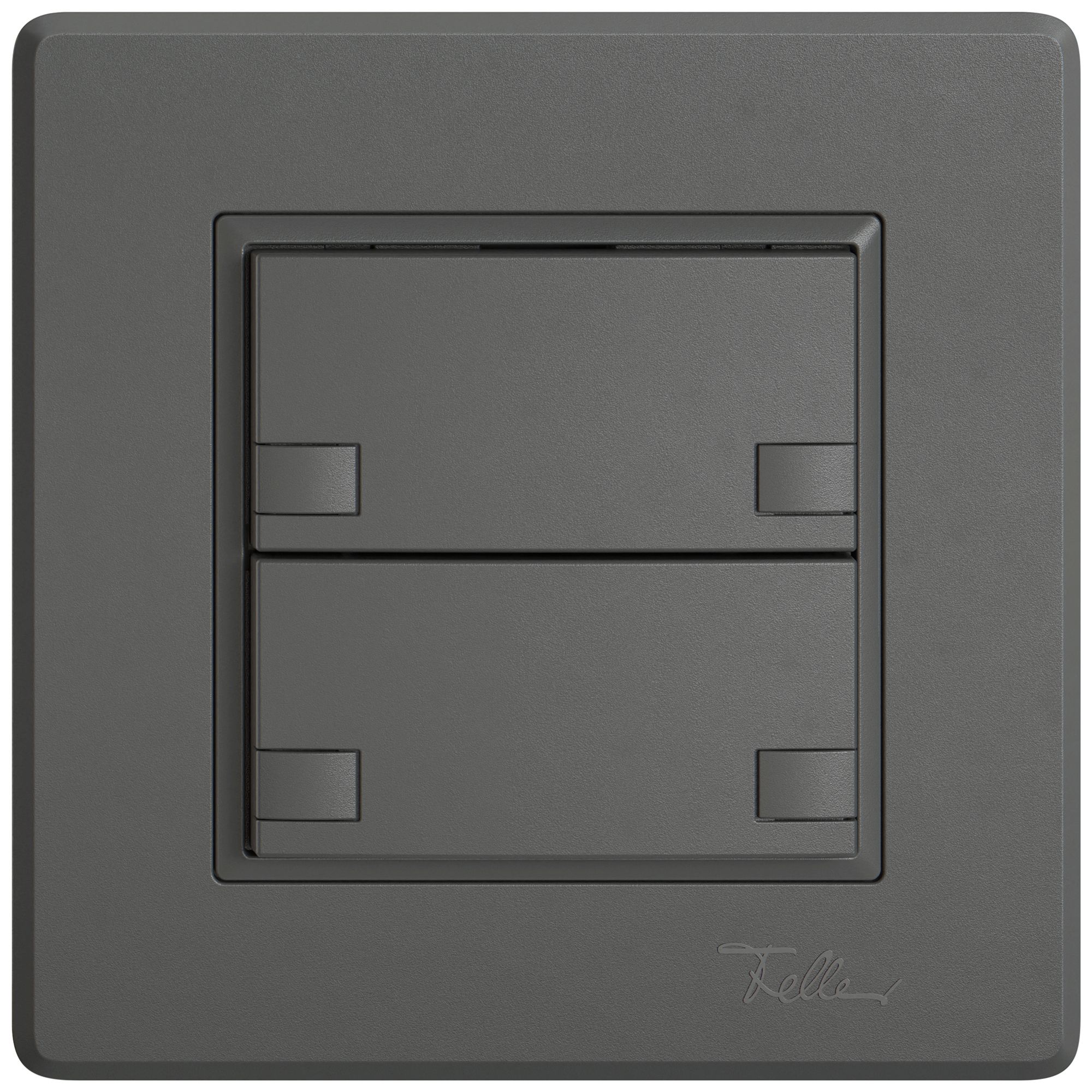 Poussoir universel ENC EDIZIO.liv UNI SNAPFIX® s.LED 2× comm.2T grf