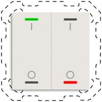 EB-Taster KNX RGBW MDT BE-TAL600211.B1 2T/4B weiss matt "I/O"