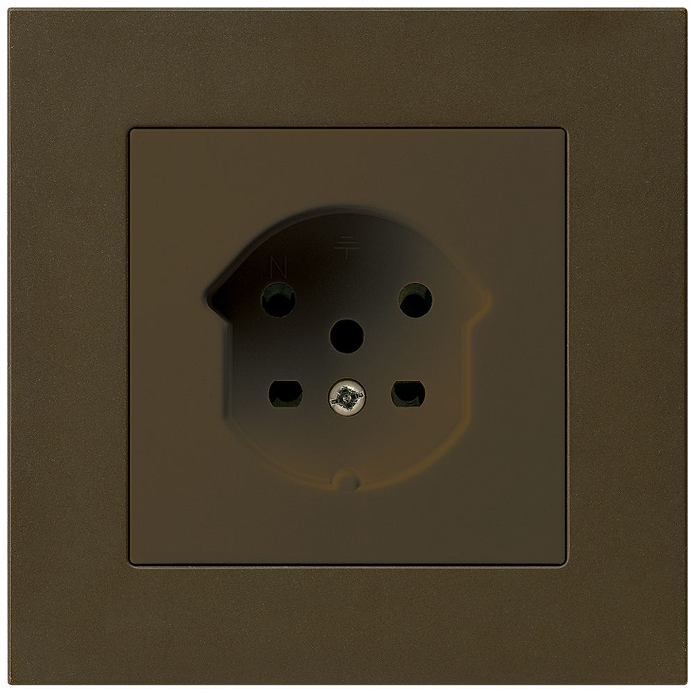 UP-Steckdose kallysto.pro T15 braun Schraubklemme