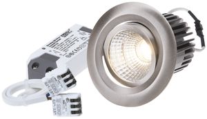 EB-LED-Spot Move 10.5W 230V 960lm 3000K Loch-Ø68mm nickel 38°