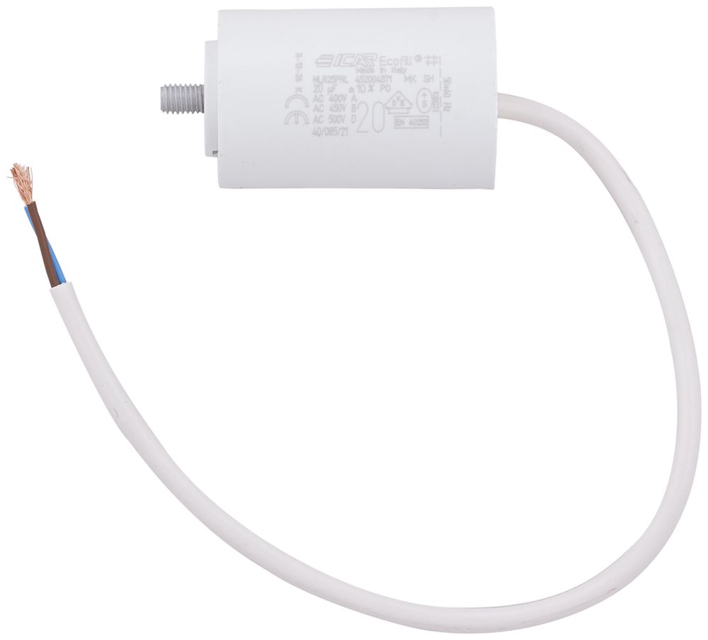 Condensatore ICAR MLR25PRL452004571 20µF 450V per motore Ø45×71mm