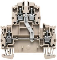 Mehrstock-Reihenklemme Weidmüller WDK N V Schraubanschluss 4mm² 2 Etagen beige