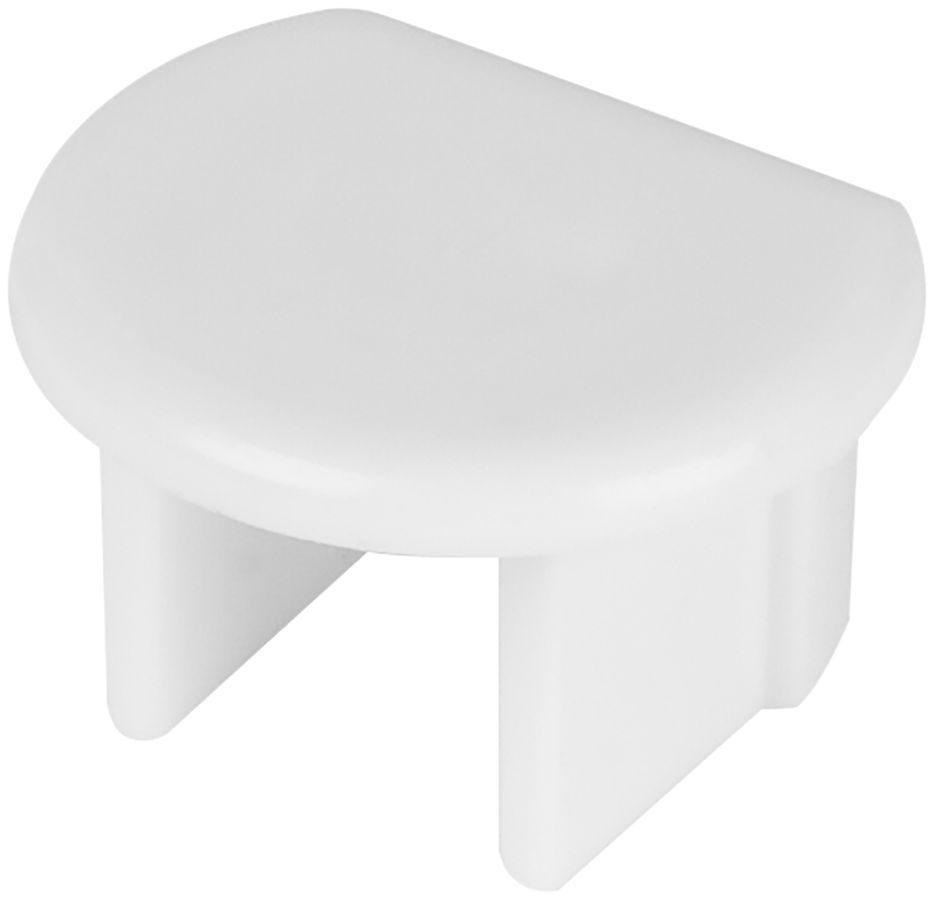 Endstück LDV PM02/EC, zu Rund-Profil PM02, ohne Einführung, grau