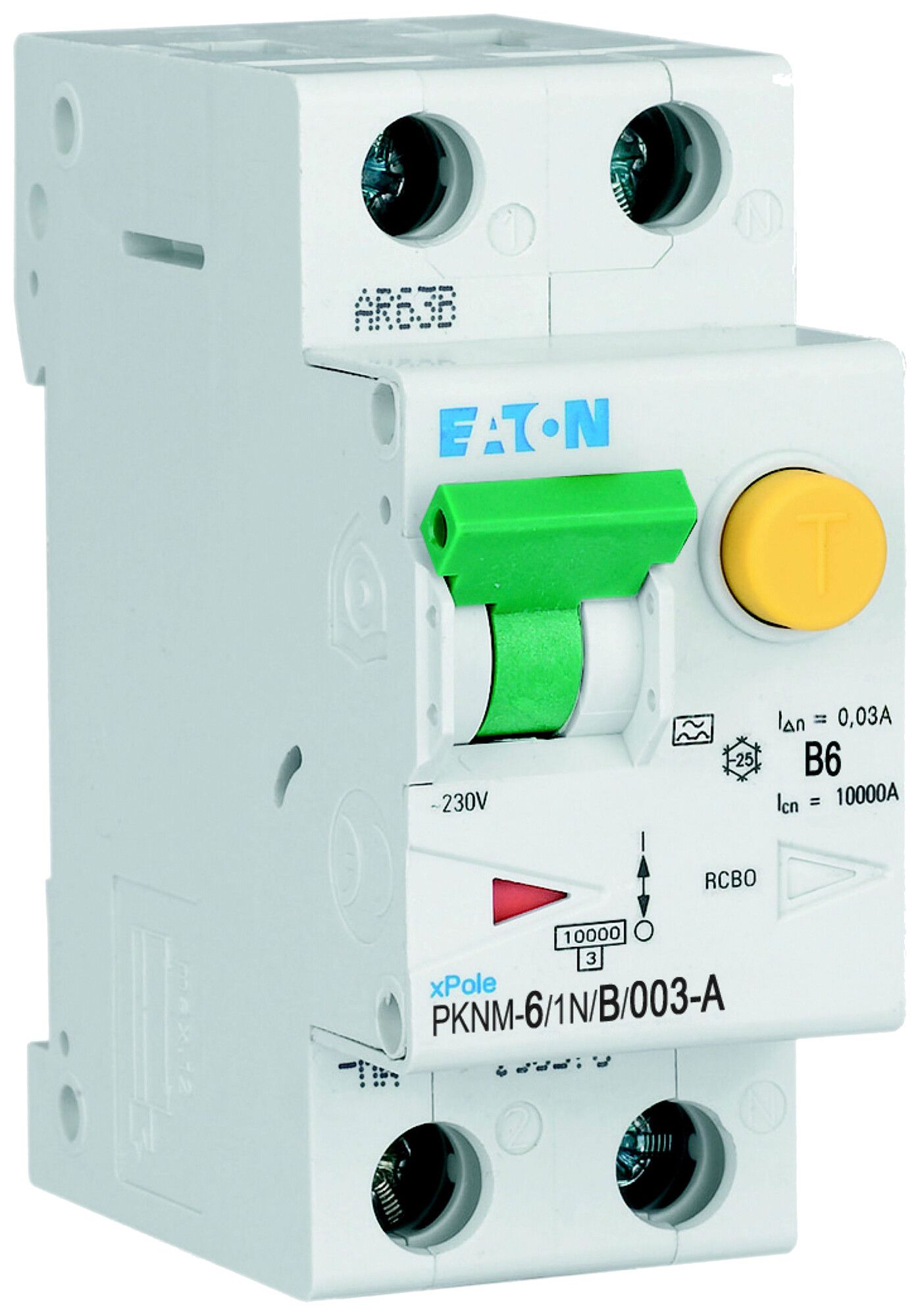 FI/LS-Schalter Eaton PKNM-6/1N/B/003-A-MW 2P 230V B 6A 0.03A 2TE 10kA