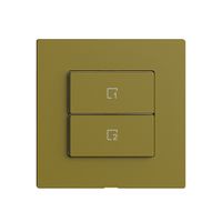 Szenentaster 2 Szenen vertikal/2T Edue Wiser olive