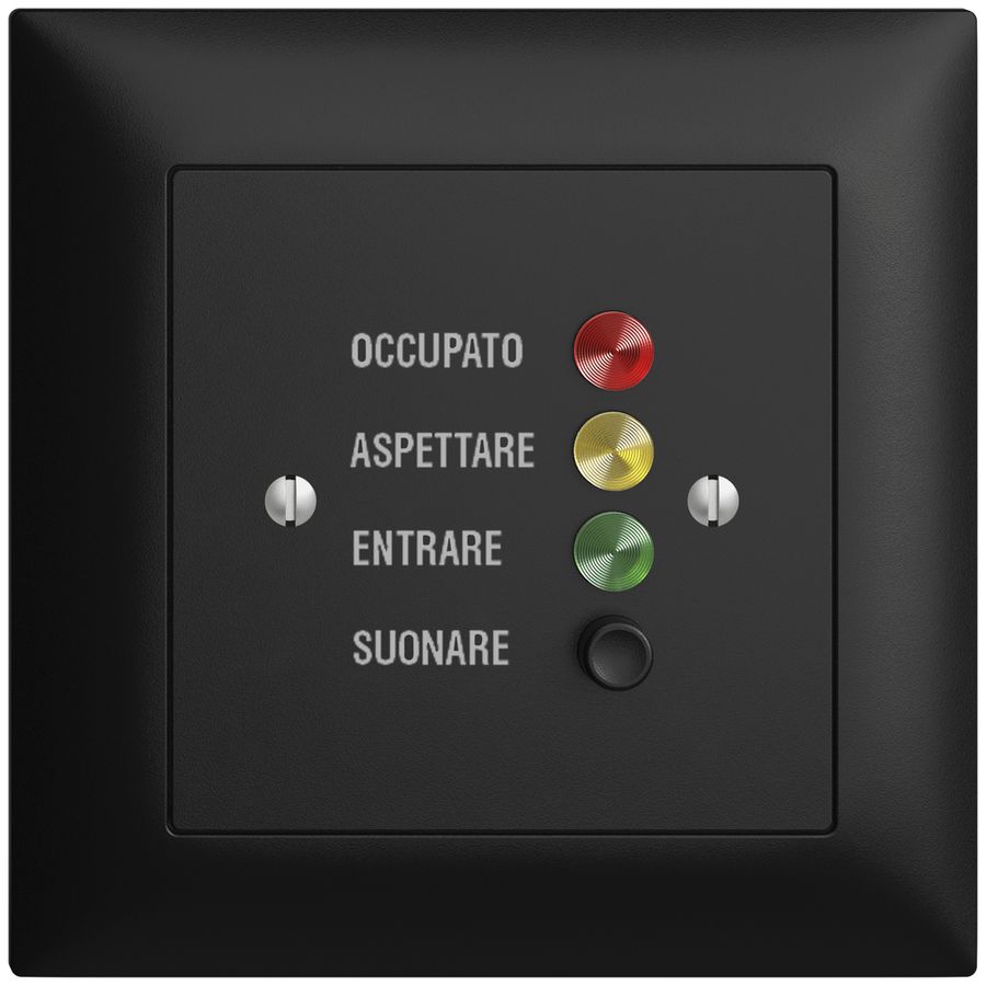UP-Türstation für Rufleuchte I, EDIZIOdue schwarz