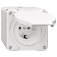 NAP-Steckdose NEVO, Schuko, weiss