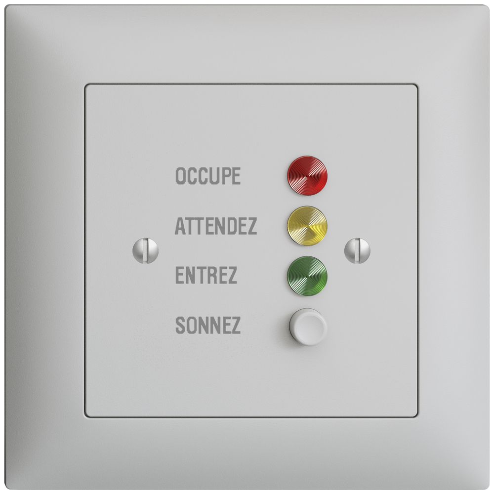 UP-Türstation für Rufleuchte franz. EDIZIOdue hellgrau