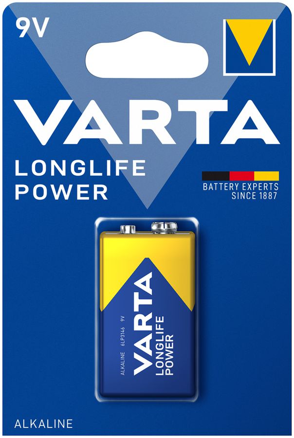 Batterie Alkali VARTA Longlife Power 9V Blister à 1 Stück