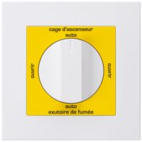 UP-Drehschalter kallysto.pro für Rauchabzug Text französisch weiss