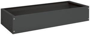 Zoccolo Hager univers 200×1050×400mm per armadio FR nero RAL 9005