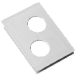 Flanschplatte Abgang oben 2×M32