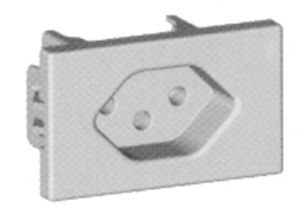 Frontteil Hager 1×Typ 13 FLF weiss