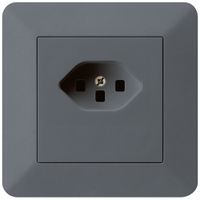 UP-Steckdose kallysto.trend T23 anthrazit Schraubklemme