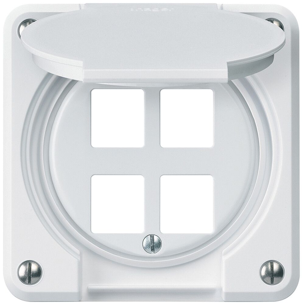 UP-Montageset robusto HMS IP55 weiss für 4×Modul