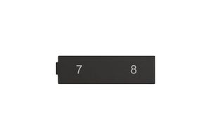 Bezeichnungsschild EDIZIO.liv SNAPFIX® für gerade Steckrichtung Nr.7-8 sz