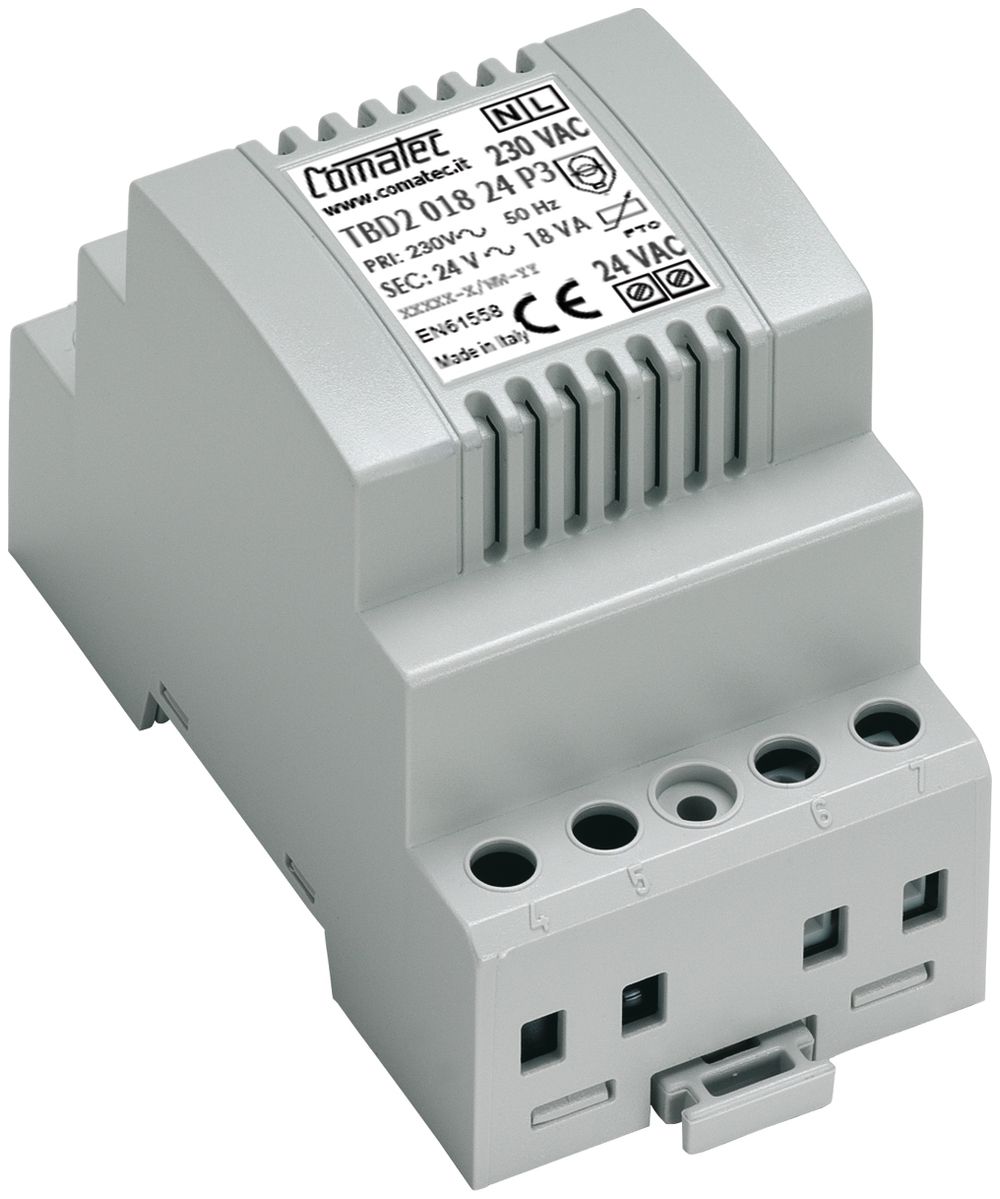 Trasformatore di isolamento AMD Comatec TBD2, IN: 230VAC, OUT: 24VAC/18VA, 3UM