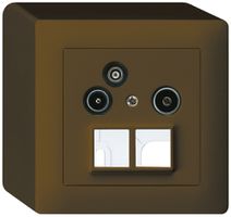 AP-Antennendose R/TV-Daten kallysto HMS 2GHz 11db braun