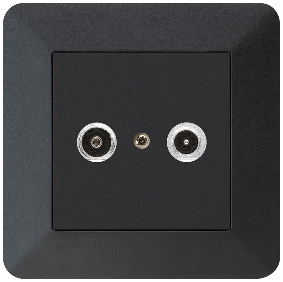 Prise antenne ENC kallysto.trend R/TV 14dB 2GHz noir