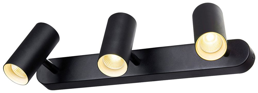 Spot LED SLV NOBLO 19W 2360lm 930 REG 400×105×127mm nero 3×Spot