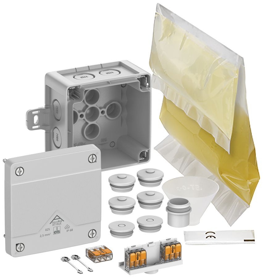 Boîte de dérivation AP Spelsberg Abox Pro XT SLK-2,5² 92×92×60mm IP68 gr