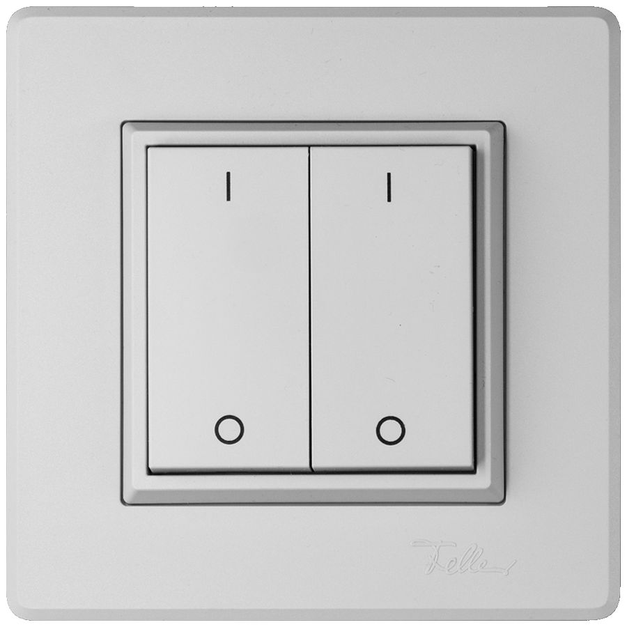 AP-Funktaster ALADIN EnOcean EDIZIO.liv 4K/2T I/O batterielos hellgrau