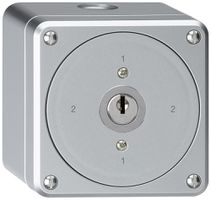 AP-Schlüsselschalter robusto ohne Klappdeckel 3/1P aluminium