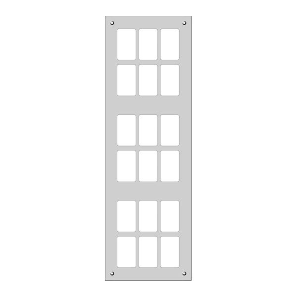 Montageplatte FH FLF 6×3 schwarz