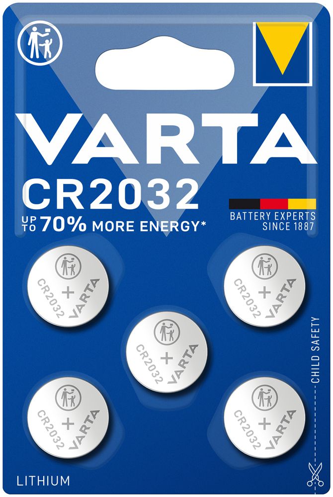 Knopfzelle Lithium VARTA Electronics CR2032 3V Blister à 5 Stück