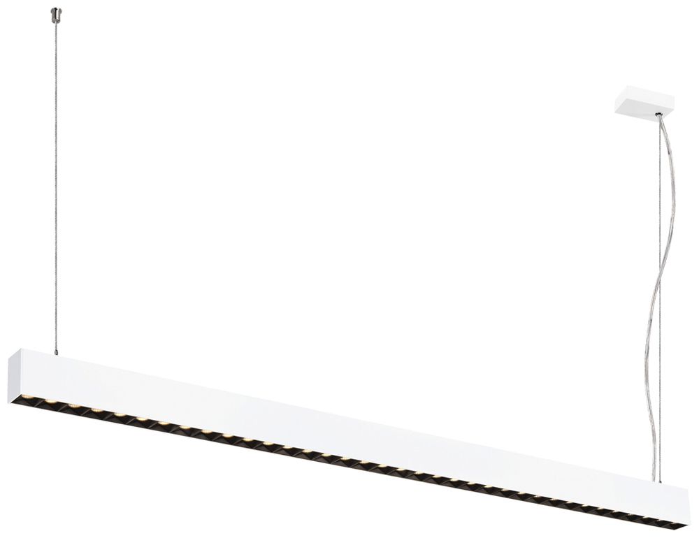 LED-Pendelleuchte SLV GLENOS PRO 70W 8500lm 3000K DALI 1448mm weiss