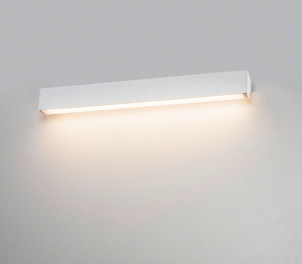 Applique LED SLV L-LINE 60 10W 820lm 3000K IP44 618×70×70mm blanc