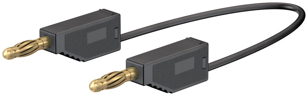 Messleitung ELBRO, PVC, 200cm, 1mm², schwarz