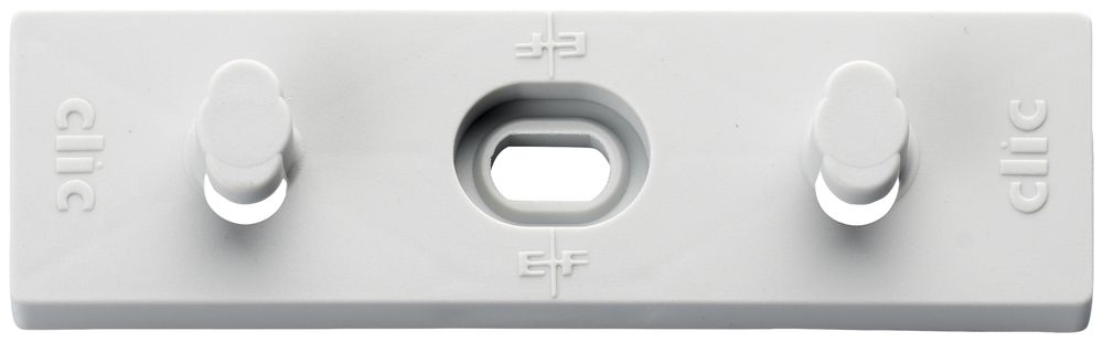 Tragplatte Clic 70×20×5mm hellgrau