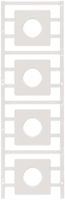 Marcatore per apparecchi Weidmüller MultiCard SM 44×44mm PA66 bianco