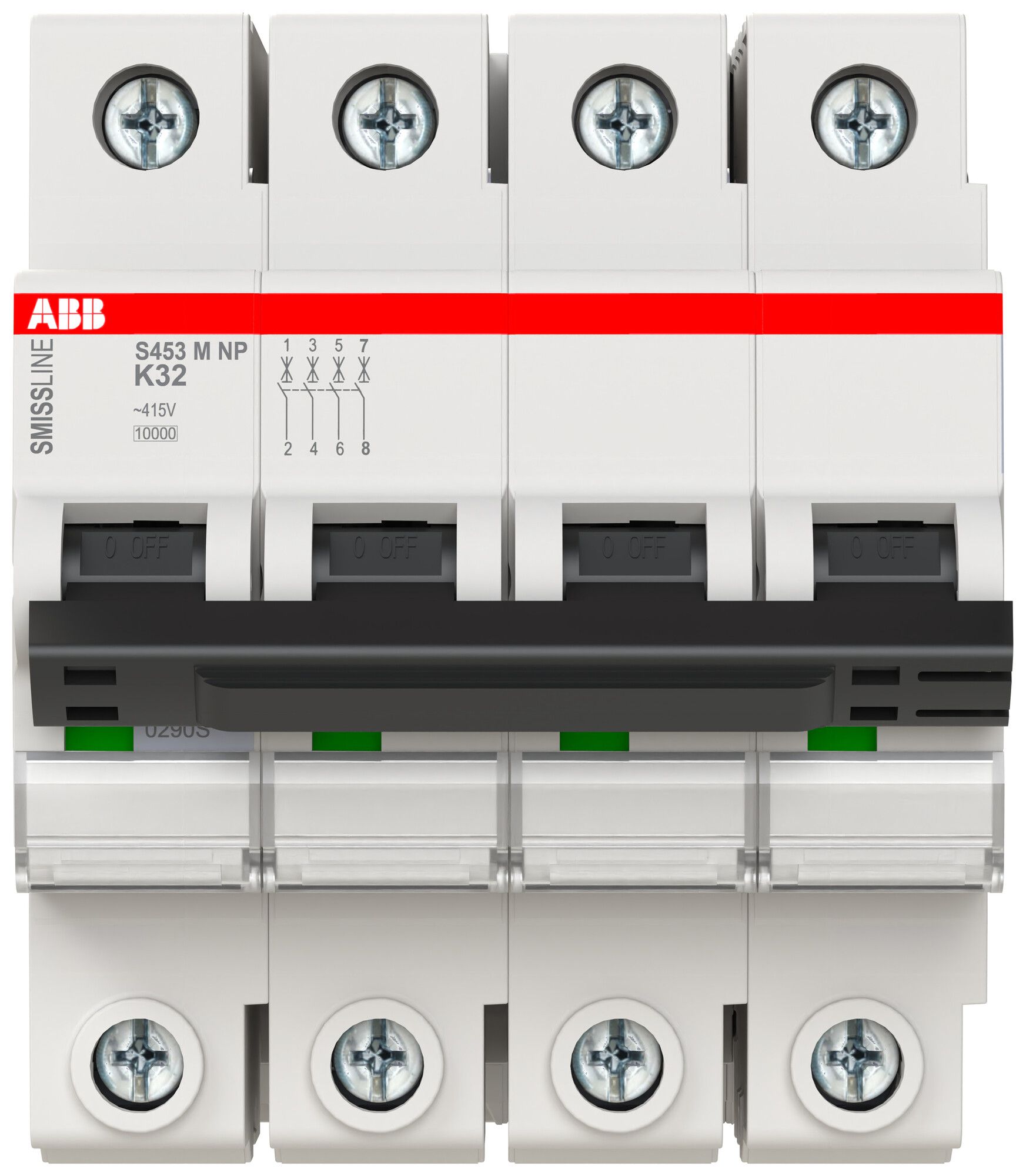 Leitungsschutzschalter SMISSLINE CLASSIC 4×32 K 10kA NP