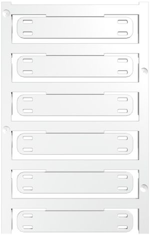 Marqueur de câble Weidmüller MultiCard SFX p.Ø7…40mm 60×11mm PA66 blanc