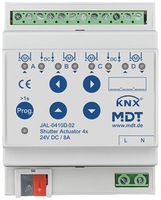 REG-Jalousieaktor KNX MDT JAL-0410D.02 4-Kan 8A 180W 24VDC 4TE