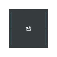 Tasterabdeckung ABB SIDUS touch 1-fach "Taster-Szene" anthrazit