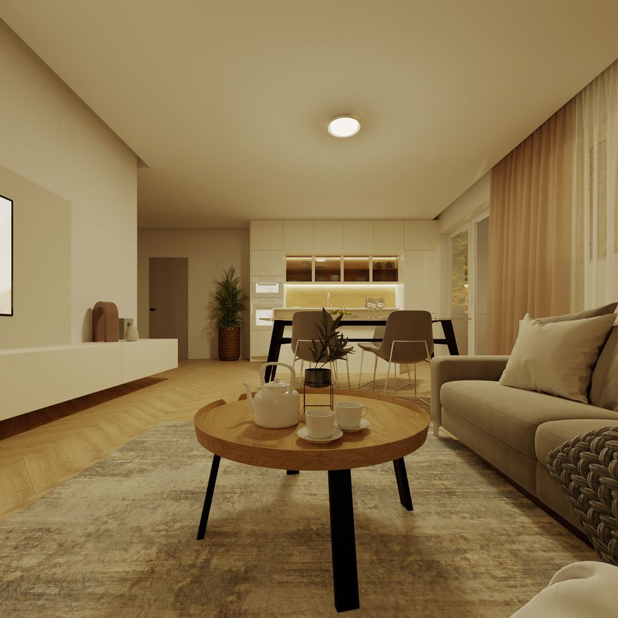 LED-Deckenleuchte Philips Pebblo 10W 1850lm 827 Ø320mm weiss