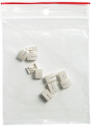 Seitenbaustein 10 Stk EDIZIOdue hellgrau mit LED