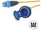 Cavo di prolunga Steffen EPR-PUR 3×2.5mm² 20m T13/T13 per l'industria arancione