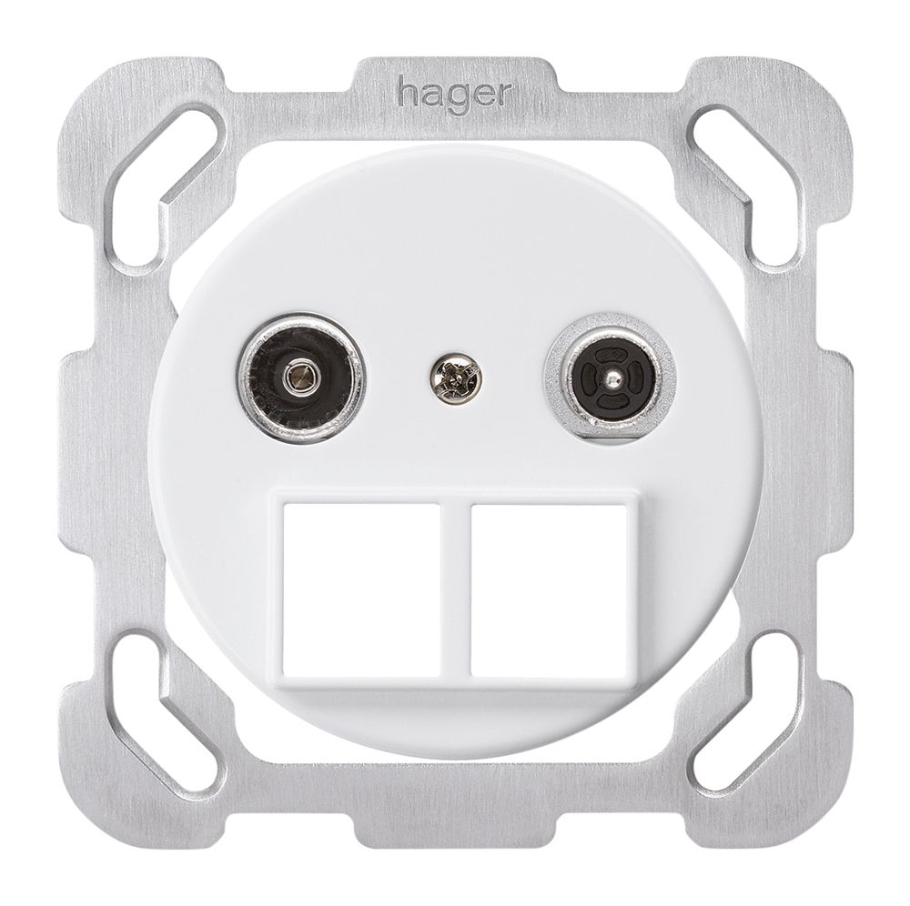 Presa multimedia INC basico TV-R mont.B 23dB 2GHz bianco