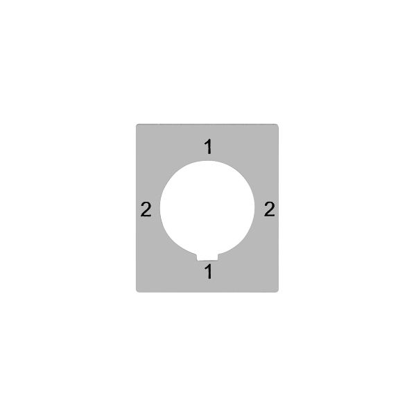 Disco indicatore FLF 2-1-2-1 per interruttore a chiave FH