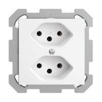 Prise ENC EDIZIOdue 2×T13 blanc