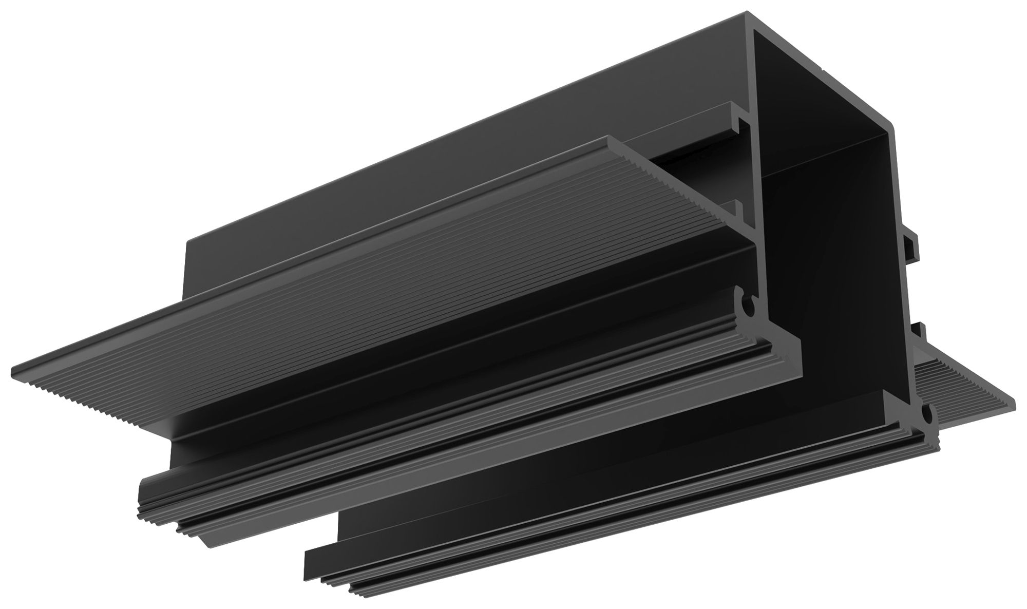 Abdeckung Sylvania Lytespan 96.5×92×45.15mm Aluminium schwarz Endeinspeiser