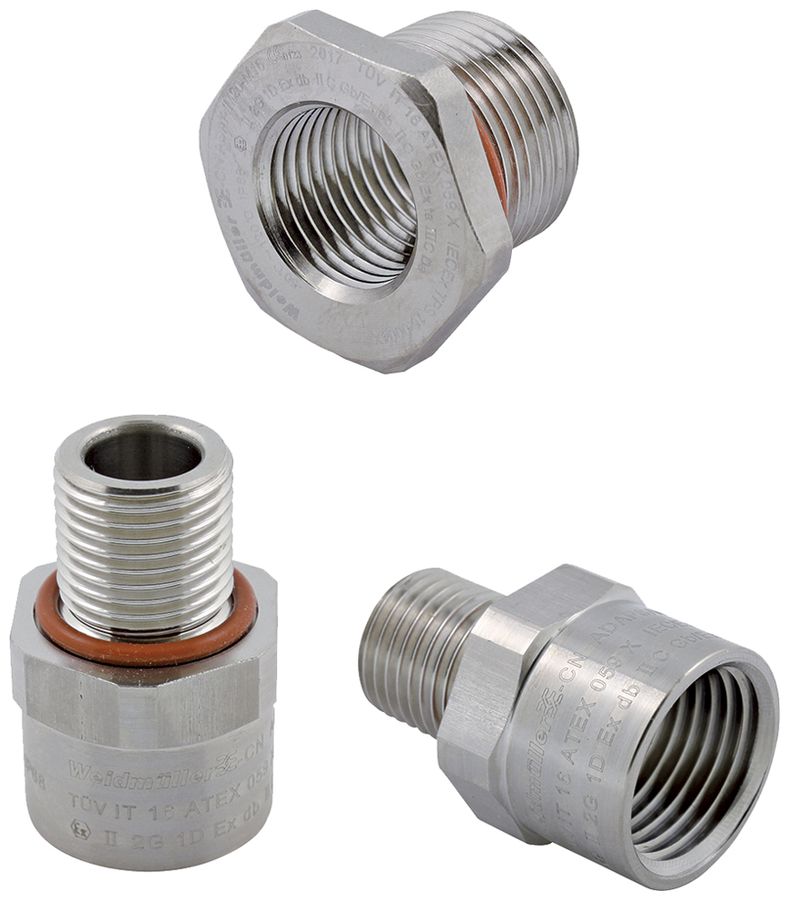 Adapter Ex Weidmüller ADAP aussen NPT 3/4" innen 1/2" Messing