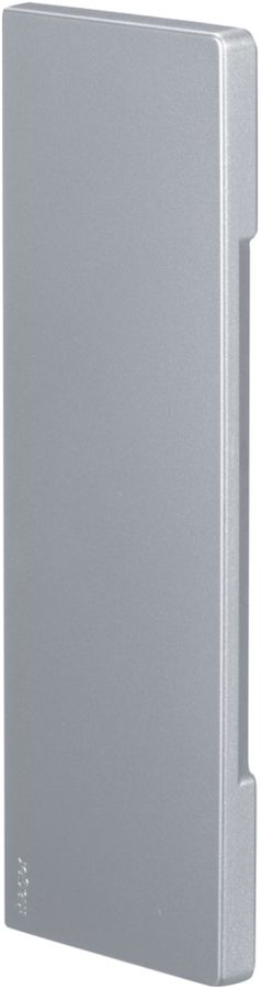 Abschlussplatte Hager BRA 65210B PC/ABS alu