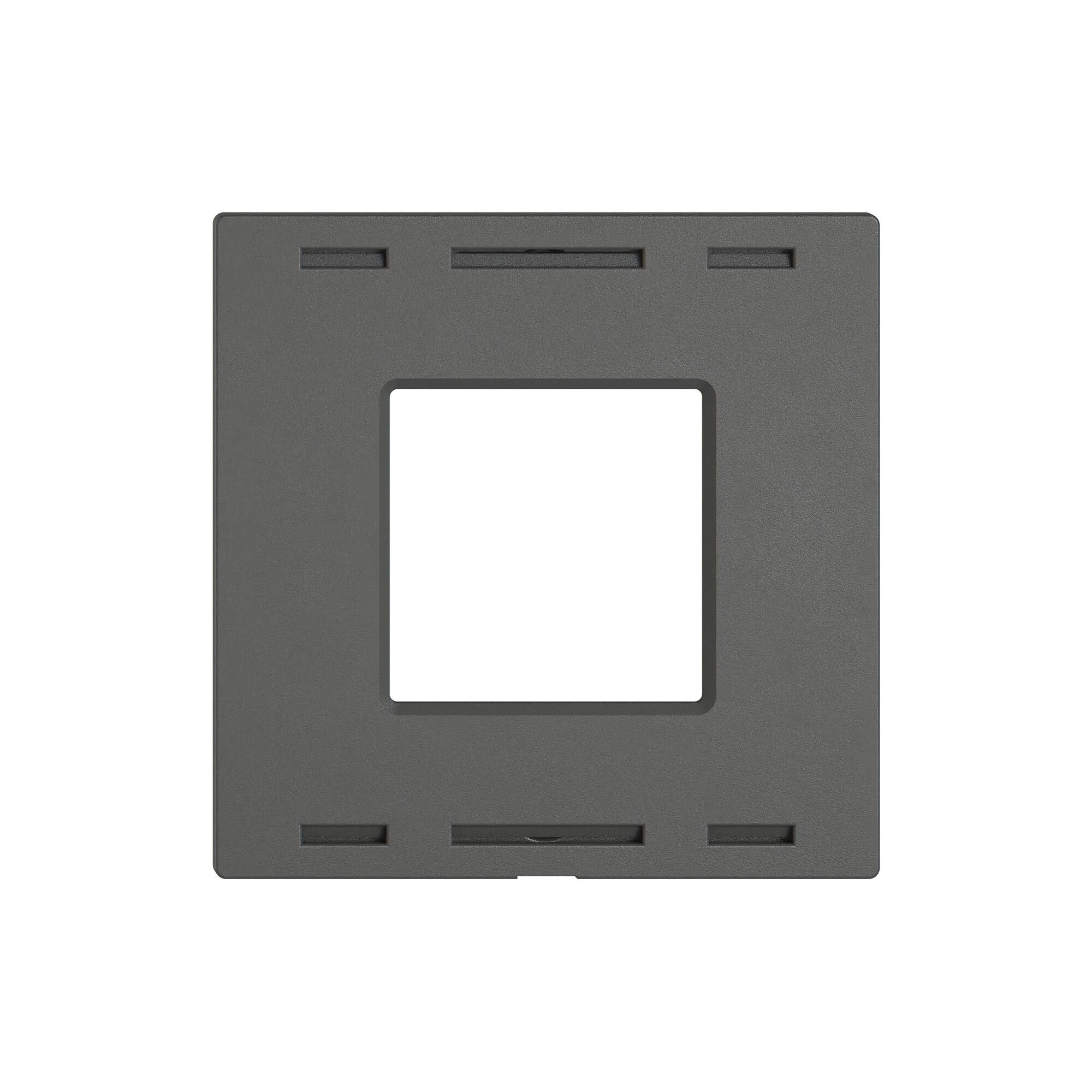Abdeckset EDIZIO.liv Wiser SNAPFIX® Thermostat dunkelgrau