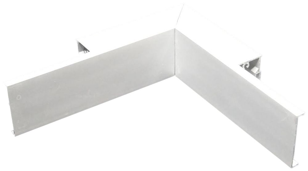 Angolo interno ELBRO per canale 45×30mm alluminio argento anodizzato