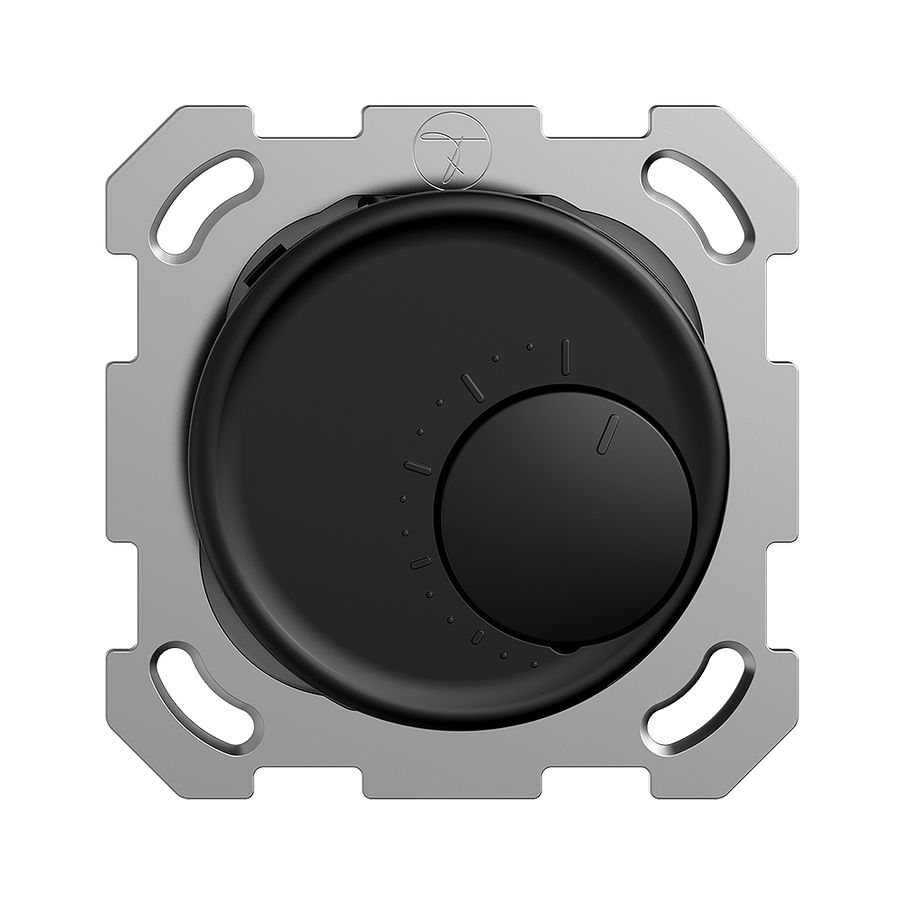 Thermostat d'ambiance ENC STANDARDdue noir sans interrupteur